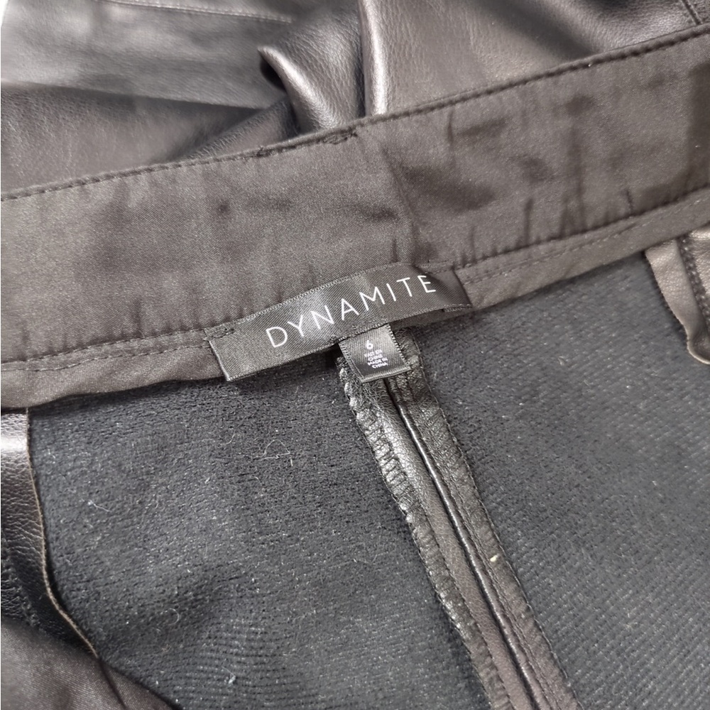 Dynamite Faux Leather Wide Leg Pants- with flaws - Picture 7 of 12